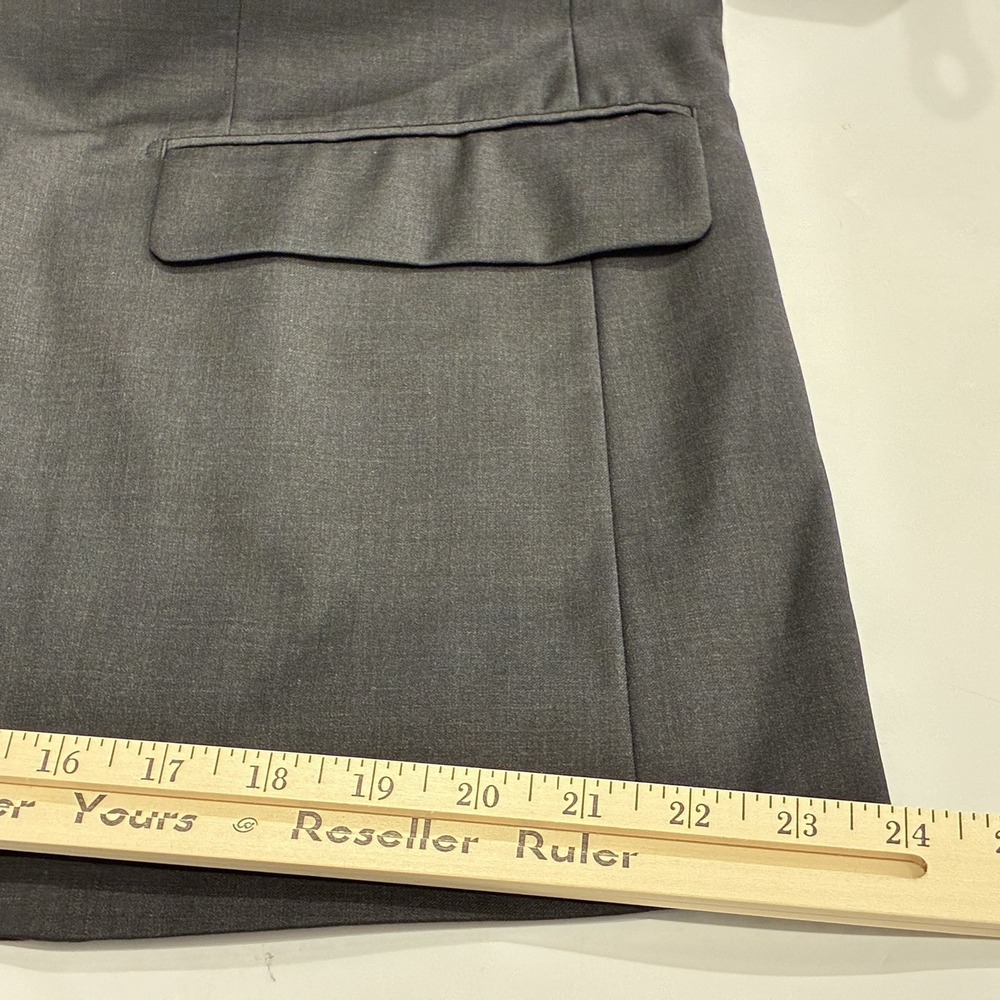 Santorelli Linea Blu Blazer 100% Super 140s ExtraFine Merino Wool Men 42R Black - Picture 13 of 16